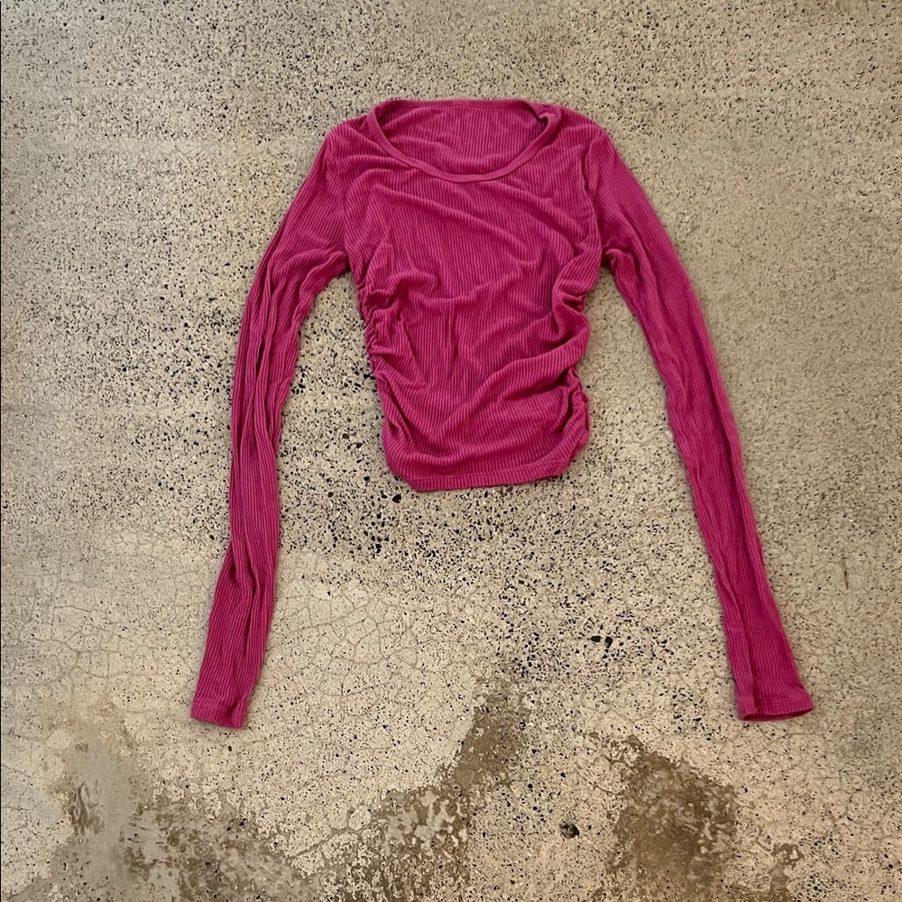 Women's Pink Long Sleeve Top